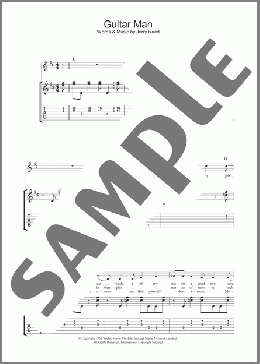 Guitar Man(Jerry Reed/Elvis Presley) 楽譜 ギター（ソロ） ダウンロード