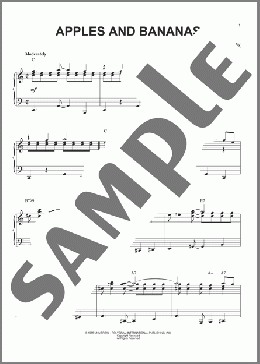 Apples And Bananas(Frank Scott) 楽譜 ピアノ（ソロ） ダウンロード