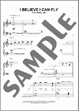 I Believe I Can Fly(R Kelly) 楽譜 ピアノ（ソロ） ダウンロード