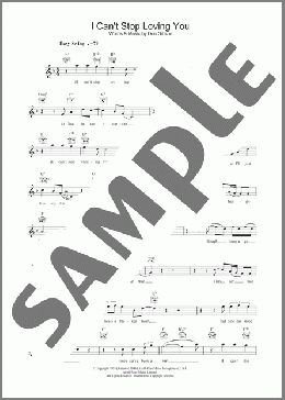 I Can't Stop Loving You(Don Gibson) 楽譜 その他 ダウンロード