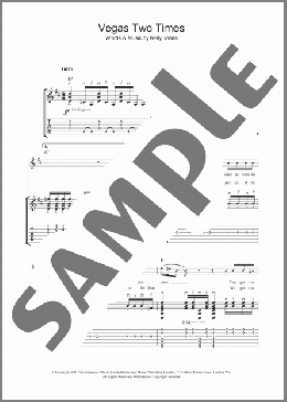 Vegas Two Times(Stereophonics) 楽譜 ギター（ソロ） ダウンロード