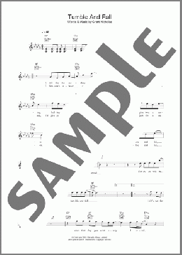 Tumble And Fall(Feeder) 楽譜 その他 ダウンロード