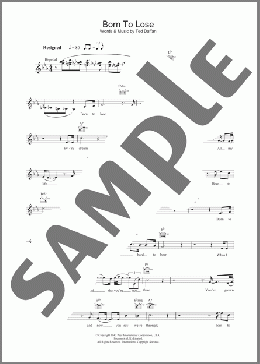 Born To Lose(Ted Daffan/Ray Charles) 楽譜 その他 ダウンロード