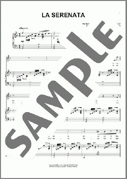 La Serenata(Andrea Bocelli) 楽譜 ピアノ & ボーカル & ギター ダウンロード