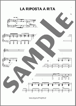 La riposta a rita(Saviero Mercadante) 楽譜 ピアノ & ボーカル & ギター ダウンロード