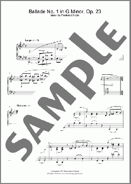 Ballade No. 1 In G Minor, Op.23 (Excerpts) (arr. Jerry Lanning)(Frederic Chopin/The Pianist (Movie)) 楽譜 ピアノ（ソロ） ダウンロード