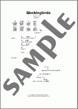 Mockingbirds(Grant Lee Buffalo) 楽譜 ギター（コード） ダウンロード
