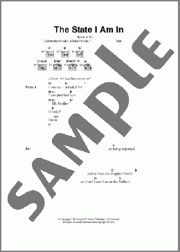The State I Am In(Belle And Sebastian) 楽譜 ギター（コード） ダウンロード