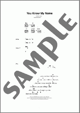 You Know My Name (Theme from James Bond: Casino Royale)(Chris Cornell) 楽譜 ギター（コード） ダウンロード