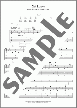 Get Lucky(Mark Knopfler) 楽譜 ギター（ソロ） ダウンロード
