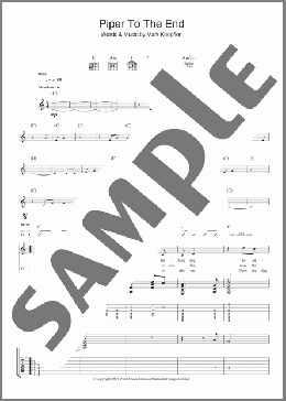 Piper To The End(Mark Knopfler) 楽譜 ギター（ソロ） ダウンロード