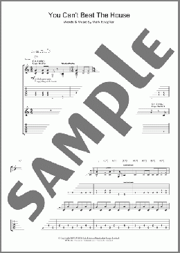 You Can't Beat The House(Mark Knopfler) 楽譜 ギター（ソロ） ダウンロード