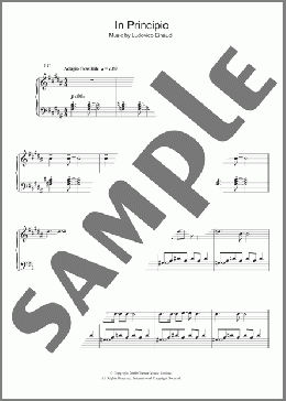 In Principio(Ludovico Einaudi) 楽譜 ピアノ（ソロ） ダウンロード