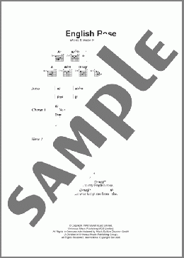 English Rose(The Jam) 楽譜 ギター（コード） ダウンロード