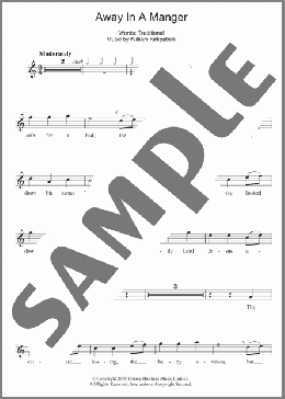 Away In A Manger(Traditional) 楽譜 その他 ダウンロード