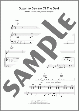 Suzanne Beware Of The Devil(Dandy Livingstone) 楽譜 その他 ダウンロード