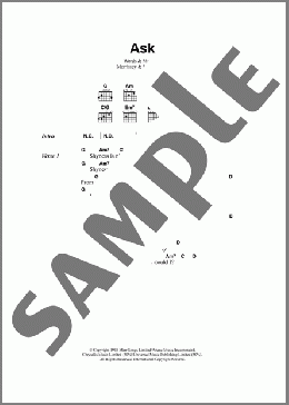 Ask(The Smiths) 楽譜 ギター（コード） ダウンロード