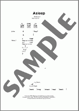 Asleep(The Smiths) 楽譜 ギター（コード） ダウンロード