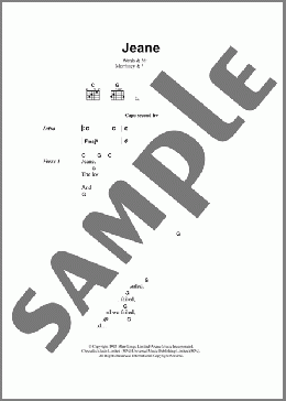 Jeane(The Smiths) 楽譜 ギター（コード） ダウンロード