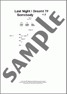 Last Night I Dreamt That Somebody Loved Me(The Smiths) 楽譜 ギター（コード） ダウンロード
