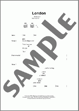 London(The Smiths) 楽譜 ギター（コード） ダウンロード