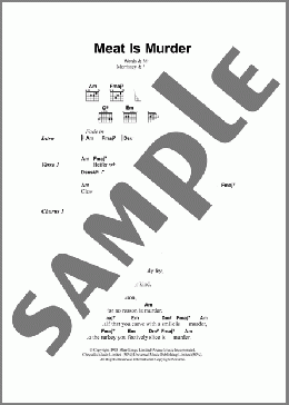 Meat Is Murder(The Smiths) 楽譜 ギター（コード） ダウンロード