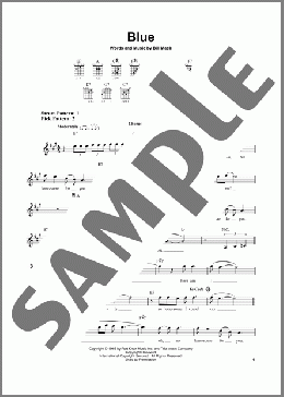 Blue(LeAnn Rimes) 楽譜 メロディ ダウンロード