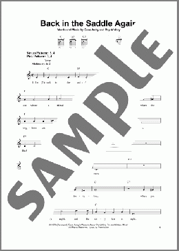 Back In The Saddle Again(Gene Autry) 楽譜 メロディ ダウンロード