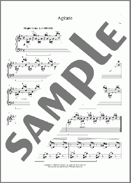Agitato(Johann Friedrich Burgmuller/William Westney) 楽譜 ピアノ（ソロ） ダウンロード