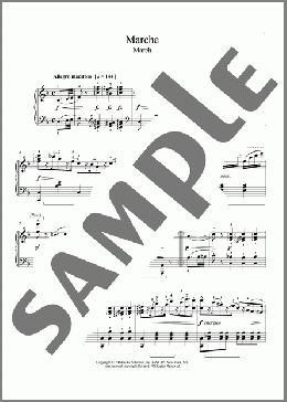 March(Johann Friedrich Burgmuller/William Westney) 楽譜 ピアノ（ソロ） ダウンロード