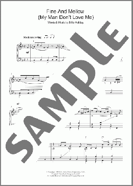 Fine And Mellow (My Man Don't Love Me)(Billie Holiday) 楽譜 ピアノ（ソロ） ダウンロード