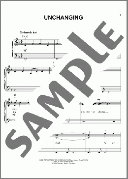 Unchanging(Chris Tomlin) 楽譜 ピアノ（ソロ） ダウンロード