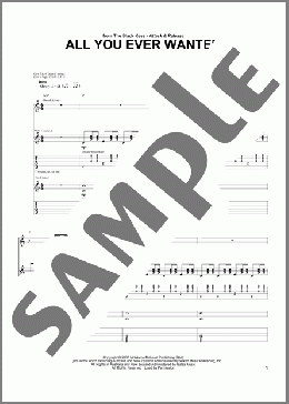 All You Ever Wanted(The Black Keys) 楽譜 ギター（ソロ） ダウンロード
