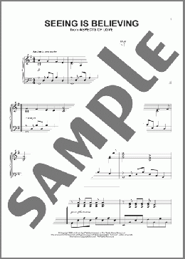 Seeing Is Believing (from Aspects of Love)(Andrew Lloyd Webber/Aspects Of Love (Musical)) 楽譜 ピアノ（ソロ） ダウンロード