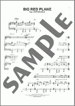 Big Red Plane(Stephen Schwartz/Captain Louie (Musical)) 楽譜 ピアノ & ボーカル & ギター ダウンロード