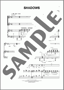 Shadows(Stephen Schwartz/Captain Louie (Musical)) 楽譜 ピアノ & ボーカル & ギター ダウンロード