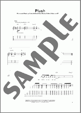 Plush(Stone Temple Pilots) 楽譜 ギタースコア ダウンロード
