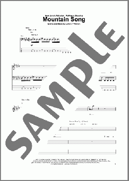 Mountain Song(Jane's Addiction) 楽譜 ベース ダウンロード