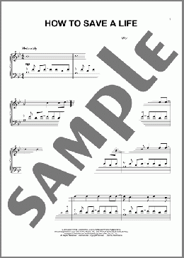 How To Save A Life(The Fray) 楽譜 ピアノ（ソロ） ダウンロード