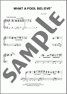 What A Fool Believes(Kenny Loggins/Michael McDonald/The Doobie Brothers) 楽譜 ピアノ（ソロ） ダウンロード