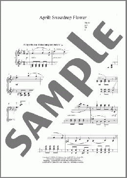 April: Snowdrop Flower(Alexandre Dossin/Pyotr Il'yich Tchaikovsky) 楽譜 ピアノ（ソロ） ダウンロード