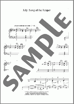 July: Song Of The Reaper(Pyotr Il'yich Tchaikovsky/Alexandre Dossin) 楽譜 ピアノ（ソロ） ダウンロード