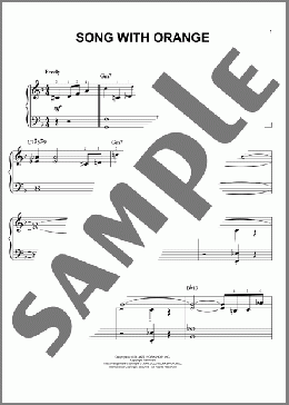 Song With Orange(Charles Mingus) 楽譜 ピアノ（ソロ） ダウンロード