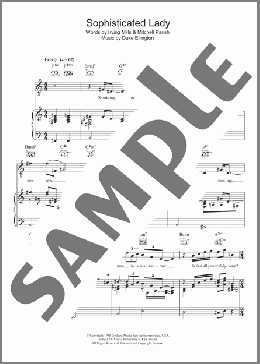 Sophisticated Lady(Sarah Vaughan/Duke Ellington) 楽譜 その他 ダウンロード