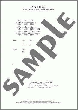 Soul Man(Sam & Dave) 楽譜 ギター（コード） ダウンロード