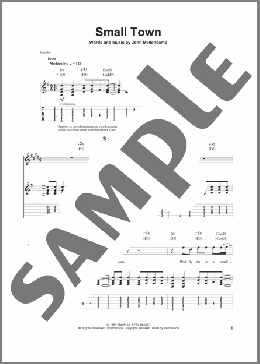 Small Town(John Mellencamp) 楽譜 ギタースコア ダウンロード