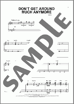 Don't Get Around Much Anymore(Steve Tyrell/Duke Ellington) 楽譜 ピアノ & ボーカル ダウンロード