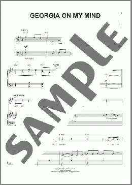 Georgia On My Mind(Steve Tyrell/Hoagy Carmichael) 楽譜 ピアノ & ボーカル ダウンロード