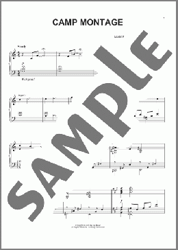 Camp Montage(James Newton Howard/Defiance (Movie)) 楽譜 ピアノ（ソロ） ダウンロード