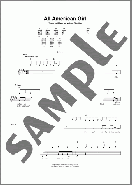 All American Girl(Melissa Etheridge) 楽譜 メロディ ダウンロード